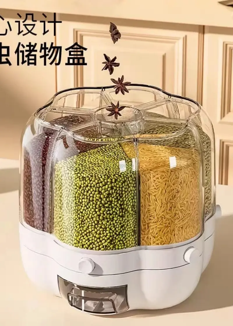 Rotating Grain Storage Box ( Rice Barrel) – 10 লিটার Capacity