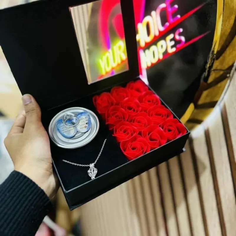 🌹 Beautiful Preserved Roses With Love Pearl Gift Box 🌹