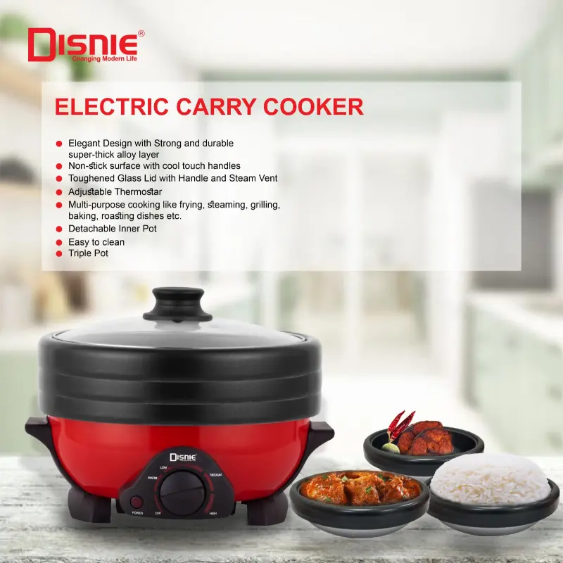 Disney Electric Curry Cooker With 3 Pots